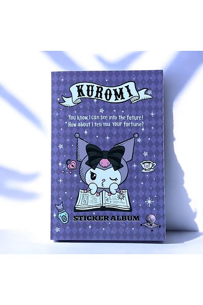 BAK GEL AL Kuromi Tarot and Fortune Telling Themed Sticker Album → Kuromi Sticker Pad Album - Mystic Fortune Telling and Tarot Kole