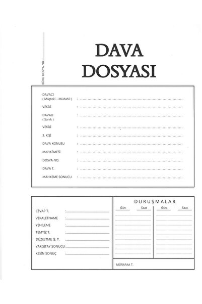 İKRACENTER DAVA DOSYASI-BÜRO DAVA DOSYASI-Beyaz-25 Li