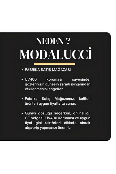 ModaLucci نظارات شمسية للرجال