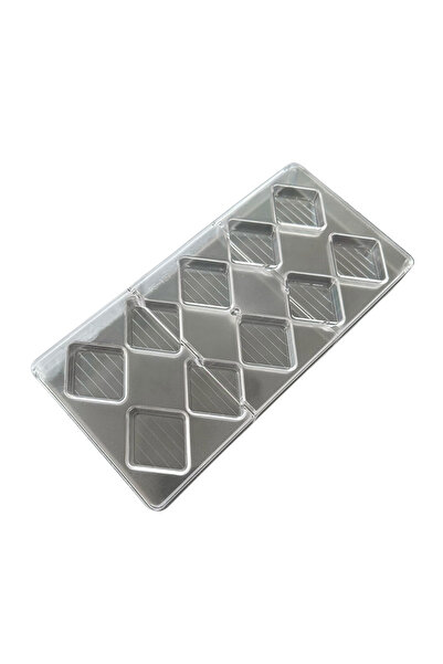 PASTRY PLANET البولي كربونات شوكولوجيا عيار مربع مخطط