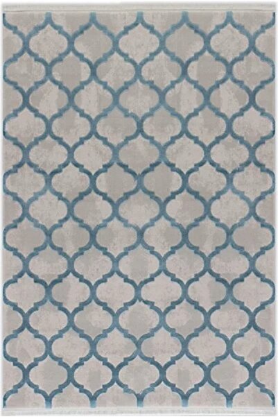 Tuğra Halı YAMALI Home  Sohoo 8801 Turkuaz Gri 80x150 cm Akrilik Yolluk