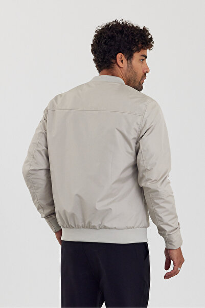 İLKCET MODA Unisex Premium Cream κανονικό μπουφάν Bomber