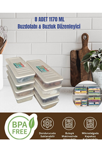 VZN حاوية تخزين الفريزر العميق، منظم الثلاجة، منظم حاوية الميكروويف