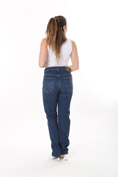 Şans Γυναικείο τζιν σε μεγάλο μέγεθος Navy Blue 5 Pocket 65N37730