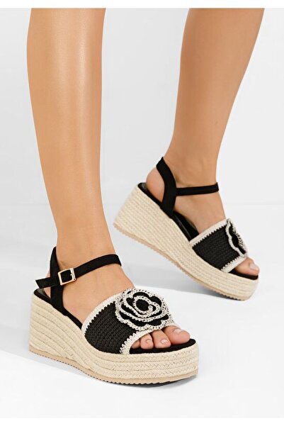 B T Shoes Sandale cu platforma Lorine negre