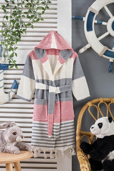 BebeSoft روب حمام جاكار للأطفال (100% قطن)