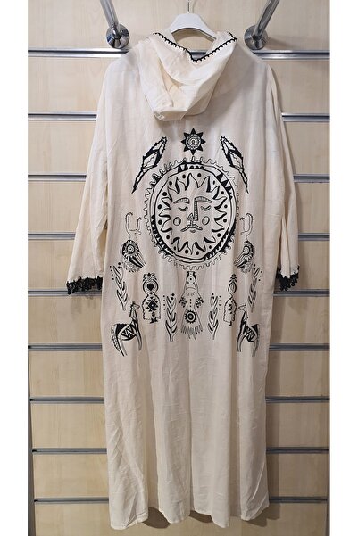 Park Moda Кімоно з капюшоном з ацтекським візерунком з бавовни