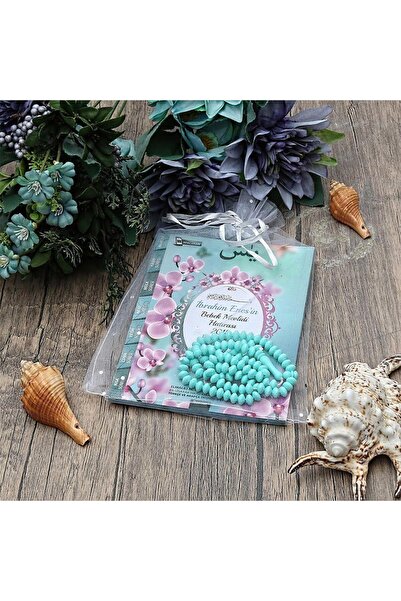 İkranur Hediye Seti 10'lu Yasin Kitabı Kardelen Çanta Boy, 80 Sayfa Kokulu Te...