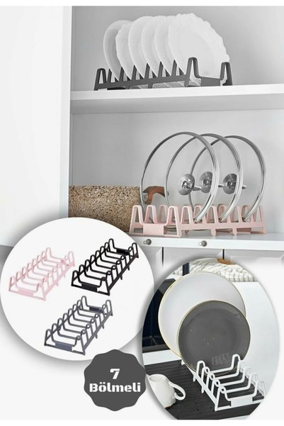 btm home 1 Adet Tencere Kapak Düzenleyici Tabak Kurutmalık Dolap İçi Tencere ...