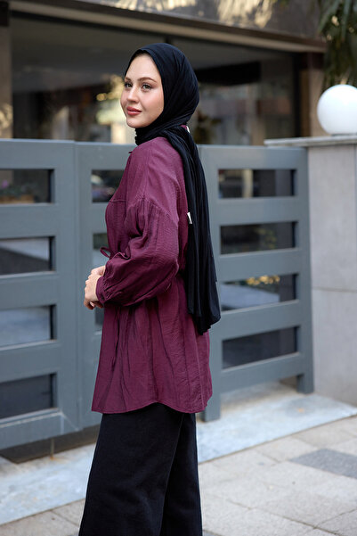 LOCCO Shirt Plum - Waist Tie Woman 
 # # # Title 
 Men's Q 1500 Underwater Clothing Vestido and Q 1325 Underwater Baggy 
 # # # Response 
 Men's Q 1500 Underwater Clothing - Q 1325 Underwater Baggy Vestido