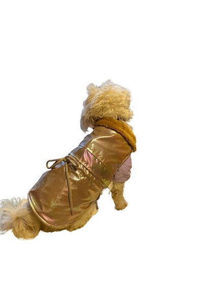 GedyCo Mocha Shiny Thick Fleece Small Breed Dog Vest