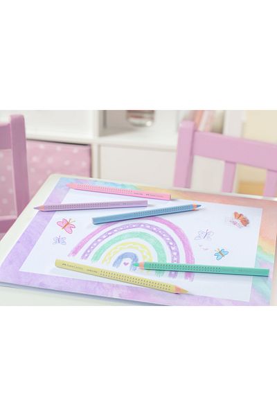 Faber Castell Colored Pencils 5 Colors Pastel Jumbo Grip Faber-Castell