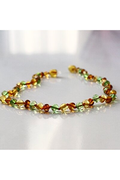 NİSSBEBE Baltık Damla Kehribar Kolye