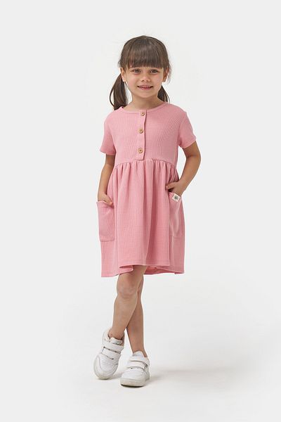 Minipodyum Rochie casual de vară cu buzunare pentru fete