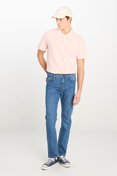 Lee Daren Regular Fit Normal Kesim Normal Bel Düz Paça Pamuklu Esnek İndigo Jean Denim Pantolon