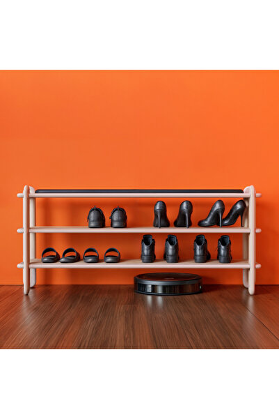 Nevorn Leya Doğal Ahşap Minderli Ayakkabılık Kontrplak 120 Cm