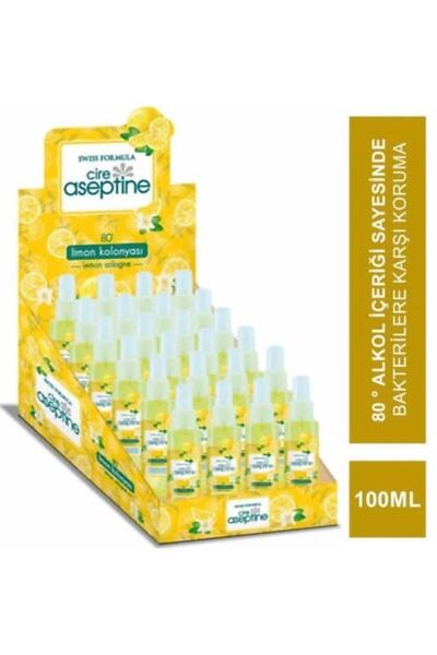 CIRE ASEPTINE 24 Adet Limon Kolonyası 100 ml Sprey