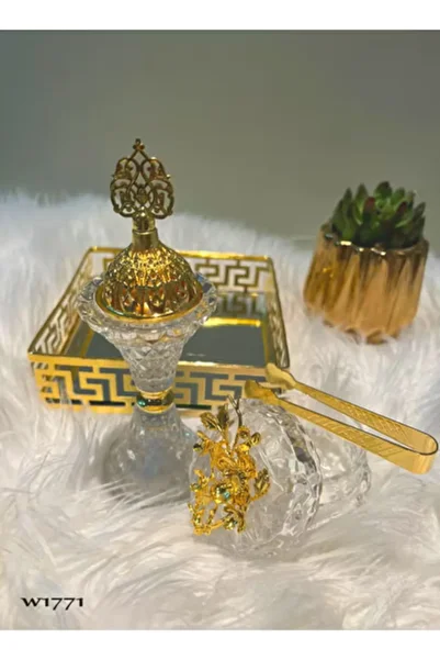 co arma 4 in 1 Royal Crystal Incense Burner Set, 3 Pieces