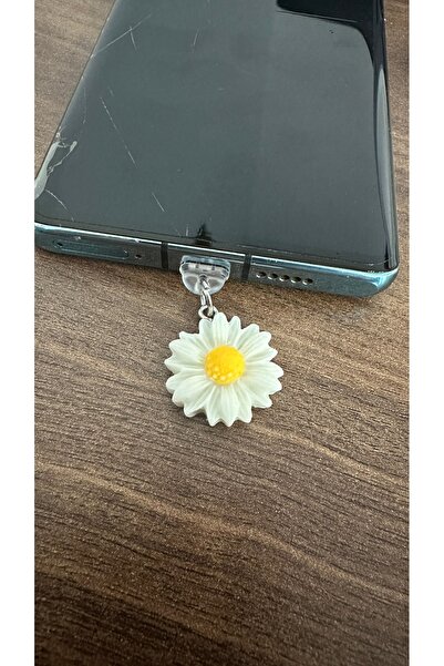 aysequlce telefon charmı type c papatya model şarj yeri toz koruma şık