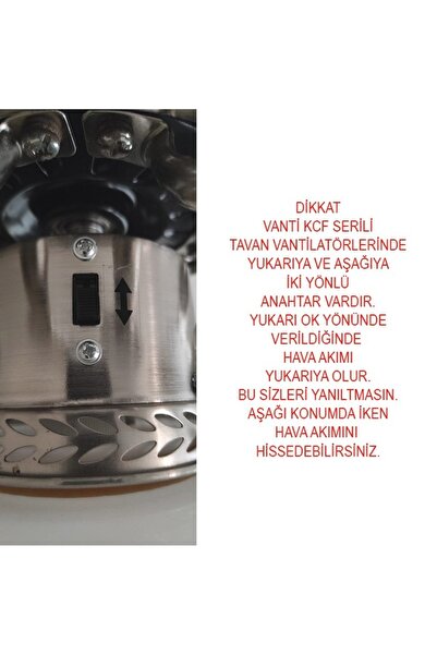 Vanti Tavan Latör Beyaz Nikel Kcf278