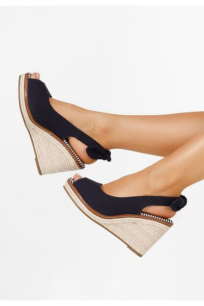 B T Shoes Sandale cu platforma Ashly navy