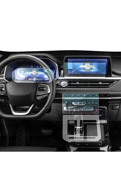 ael-tech Chery Tiggo 7 Pro Compatible 4-Piece Protective Set Instrument / Navigation / Central Control / Gear Shift