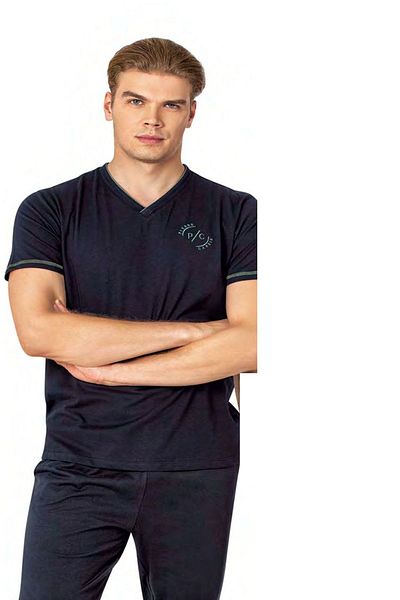 Pierre Cardin 6083 Ανδρικό κοστούμι πιτζάμες με λαιμόκοψη