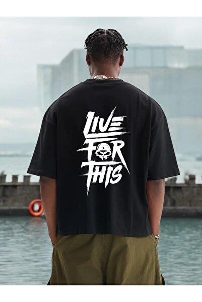 Karatopak Živi za ovo Štampano Oversize kroj T-shirt