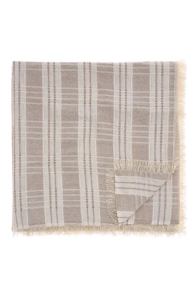 TUNCAY TEKSTİL 100% Cotton Buldan Handwork Four Comb Black Sofa Cover Size:180 X 220 En X Boy Shape