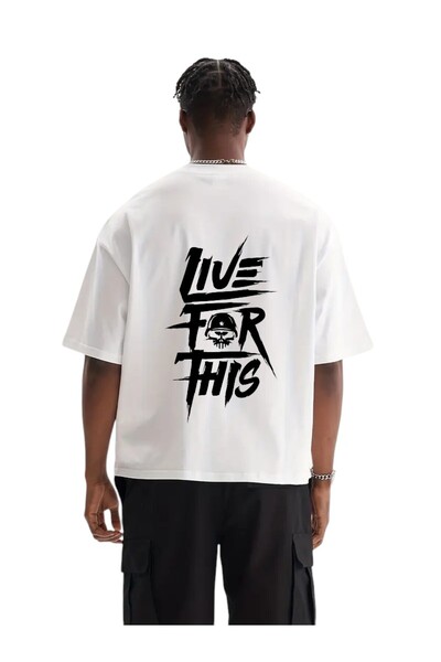 Karatopak Ζήστε για αυτό το μπλουζάκι με στάμπα Oversize