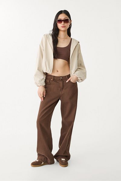 Stradivarius Balloon fit hooded jacket