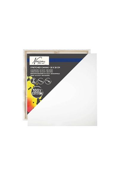 Nassau fine art Set of 2 Painting Canvases 20x20cm Nassau