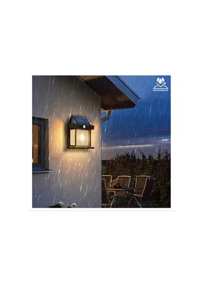 Bk Lighting BK-888 Solar Wall Light with Motion Sensor and Rechargeable Battery
