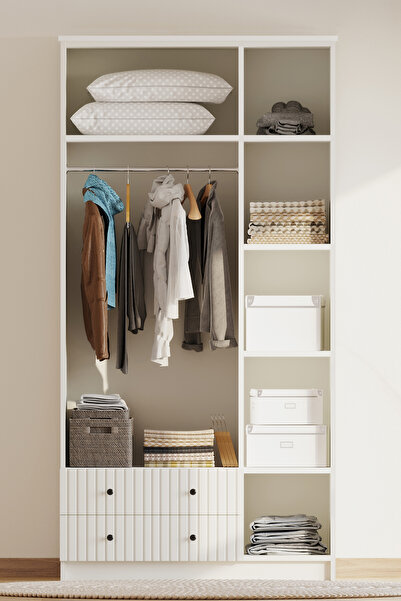 Rabi İrem Country 3 Kapak 2 Çekmeceli Gardırop