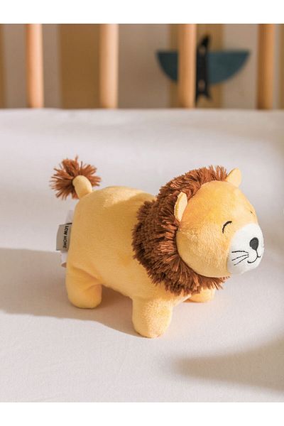 LC Waikiki Brown Lion Figured Plush Baby Throw Pillow 23 cm