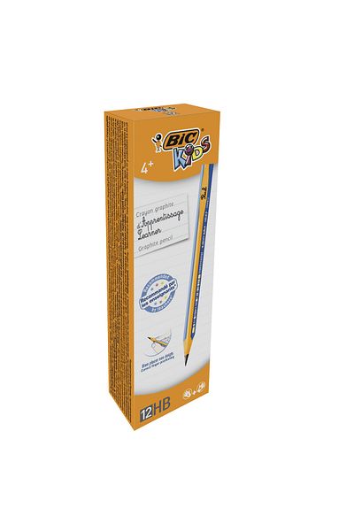 Bic Creion Grafit HB Fara Radiera Evolution Kids 12/Buc Bic