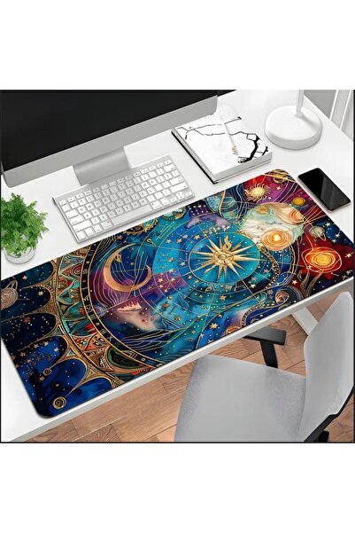 sgeteknoloji 70X30 سم تصميم فلكي عتيق مضاد للانزلاق سرعة سطح الألعاب لوحة ماوس الألعاب