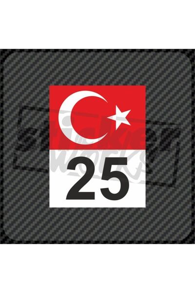 Sticker Works Flag Number Sticker