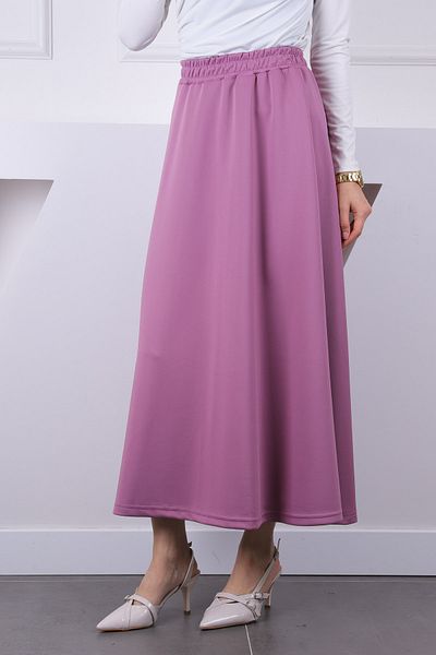 İmajButik Αποξηραμένη τριαντάφυλλη ελαστική φούστα με κατάδυση