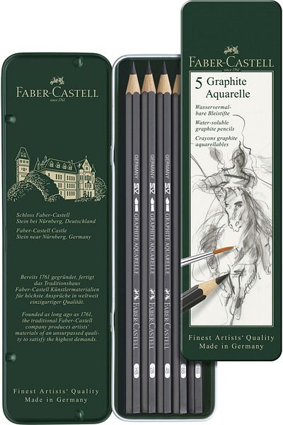 Faber Castell Set 5 Pcs Graphite Pencil Aquarelle Faber-Castell