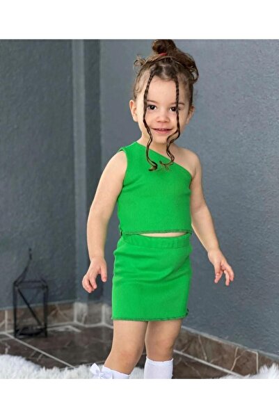 Süslüm Kids Green Crop Set