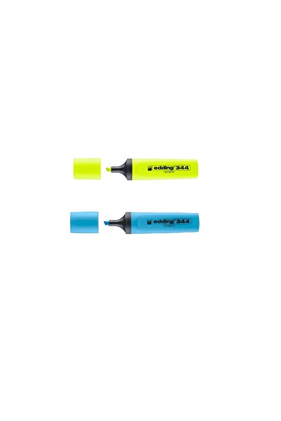 Edding E-344 Highlighter Eddıng Pen - Yellow and Blue