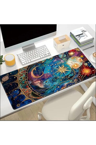 sgeteknoloji 70X30 سم تصميم فلكي عتيق مضاد للانزلاق سرعة سطح الألعاب لوحة ماوس الألعاب