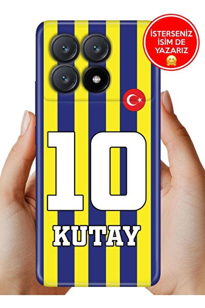 POCO Xiaomi Poco X6 Pro Kılıf Kişiye Özel İsim Yazılı Forma Tasarım Silikon Ç...
