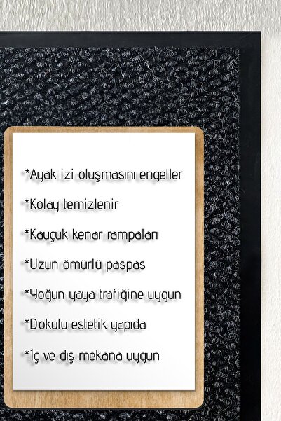 Paspas Yap Dust and Dehumidifier Runner - Indoor and Outdoor Mat with Ramp