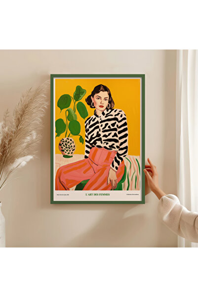 HOMEPACK Single Wooden Framed Painting One Piece Poster Painting Tk/1311