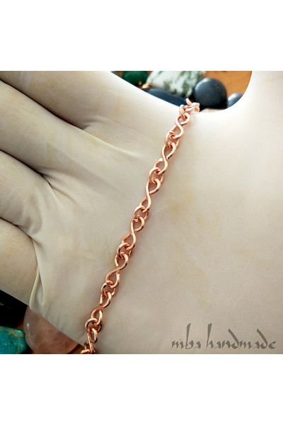 mba handmade jewelry Handmade Pure Copper Chain 70 cm