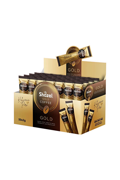 Shazel GOLD ÇÖZÜNEBİLİR KAHVE 2g x 50 ADET