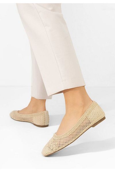B T Shoes Balerini dama Sonya bej