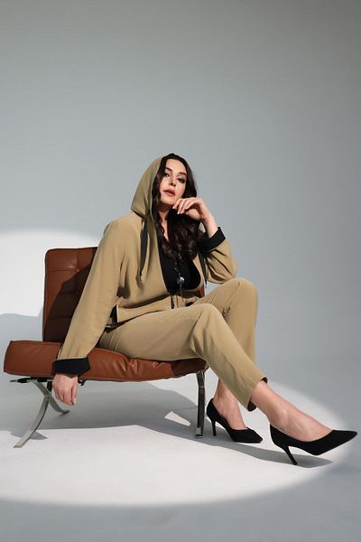 Metpoint Trend42Plus Large Size Khaki Elastic Waist Trousers